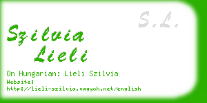 szilvia lieli business card